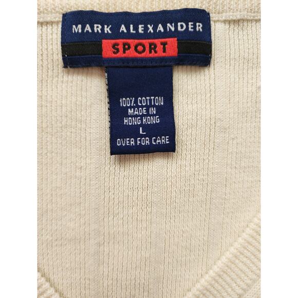 Mark Aexander Sport 100% Cotton Men's Large Sweater Vest - Picture 2 of 5
